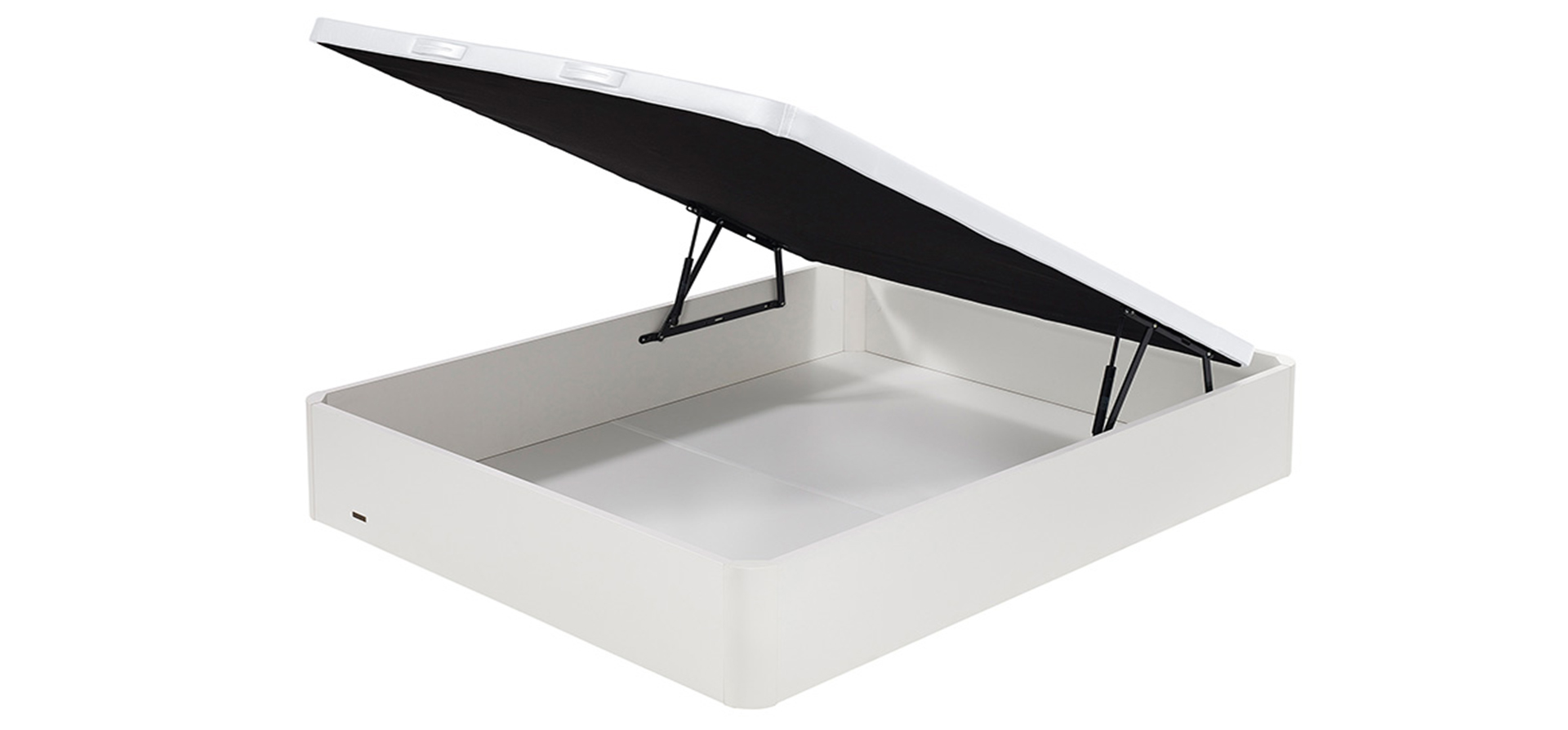 Canapé arcón madera Flex abatible 25 blanco con tapa polipiel